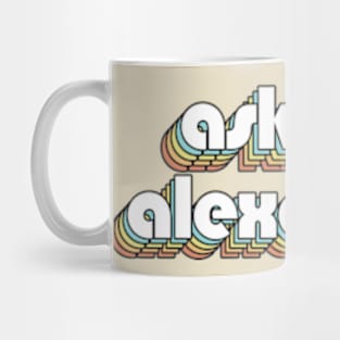 Asking Alexandria - Retro Rainbow Typography Faded Style Mug